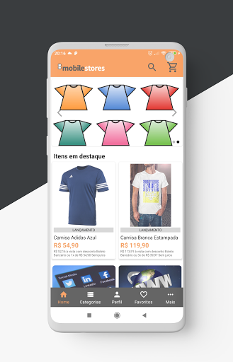 Android application Mobile Stores - Apps de loja screenshort