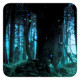 Moonlight fireflies LWP icon