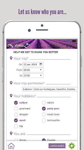 MyVizito Provence Tourism Guid Screen 2