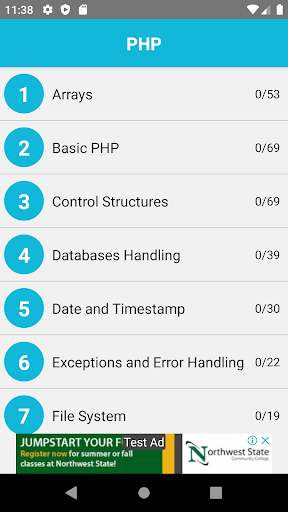 PHP Quiz Screen 2