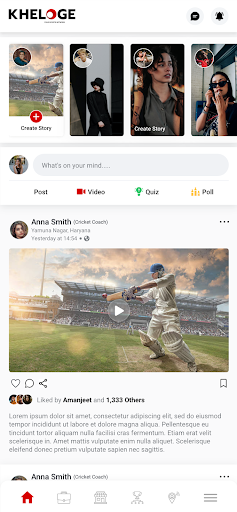 Kheloge |Sports Social Network Screen 2