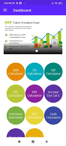 Financial Calculator India Screen 3