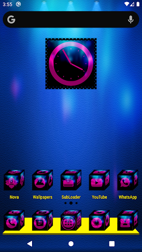 Android application 3D Pink Icon Pack screenshort