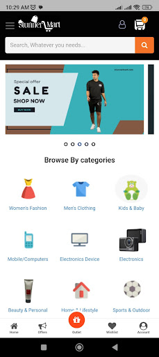 Android application Stunner Mart screenshort