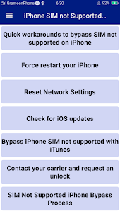 iPhone SIM not Supported Guide
