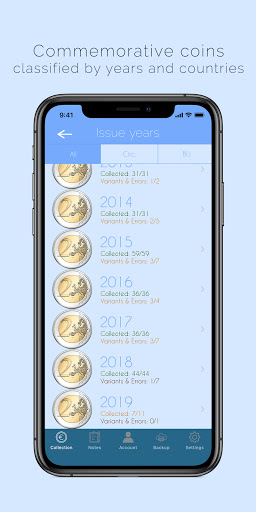 Euro Coins Album Lite Screen 3