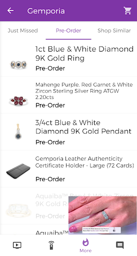 Gemporia Jewelry Auctions Screen 2