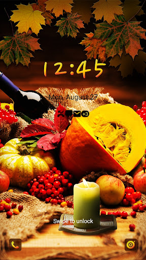 Autumn Table - Wallpaper Screen 2