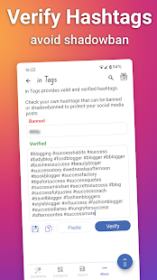in Tags - AI Hashtag generator Screenshot