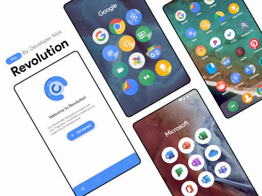 Android application Revolution Icon Pack (Pro) screenshort