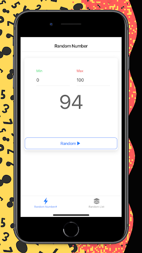 Random Number & List Generator Screen 3