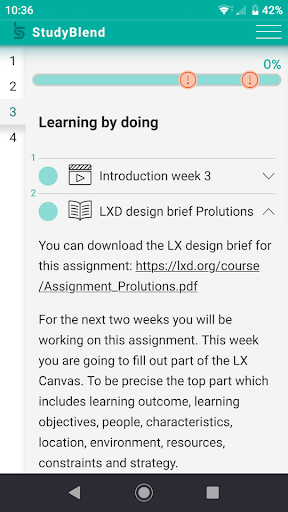 Android application StudyBlend screenshort