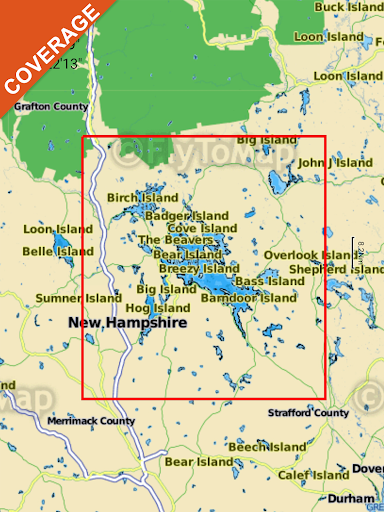 Screenshot of Lake Winnipesaukee GPS Charts