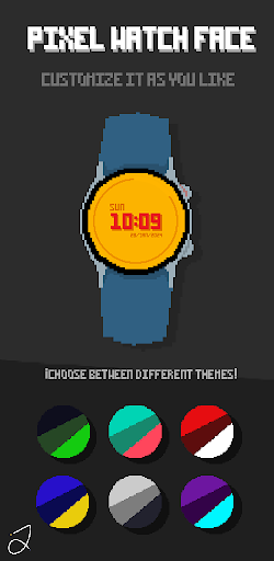 Android application Simple Pixel Art Watch Face screenshort