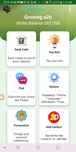 Jubielee App Screen 2