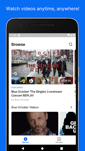 Android application Get Back Up TV screenshort