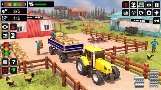 オフラインのトラクター農業ゲーム