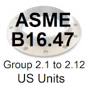 ASME B16.47 Group 2.1 to 2.12 US Units