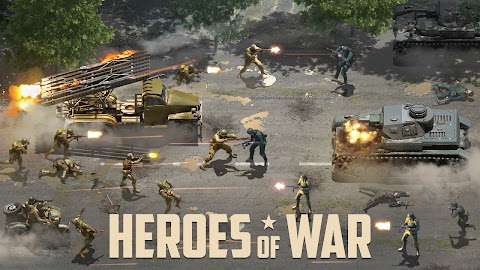 Heroes of War: WW2 Idle RPGのおすすめ画像1