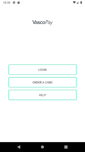 Android application Vasco Pay screenshort
