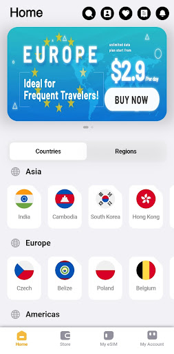 Yoho Mobile: eSIM travel plans Screen 2