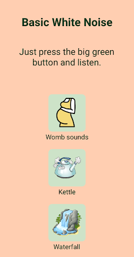 Android application Basic White Noise screenshort