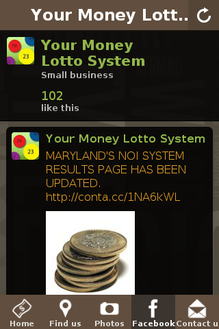 Android application Your Money Lotto System screenshort