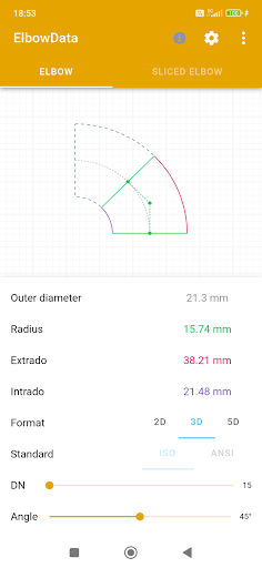 Android application ElbowData screenshort
