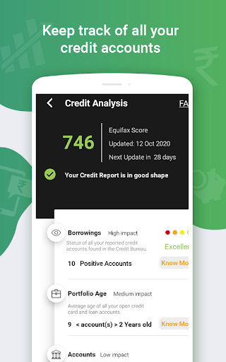 CreditFit: Loans, Credit Score Screen 2