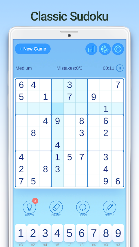 Sudoku - Free Puzzle Gameのおすすめ画像1