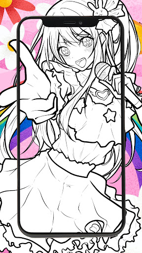 Android application Oshi no Ko Drawing Coloring screenshort