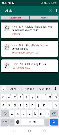 Anglican Hymn Ancient & Modern Screen 3