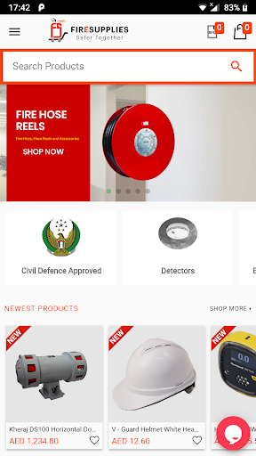 Android application Fire Supplies screenshort