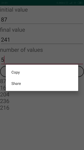 Generator number , dates, ... Screen 3