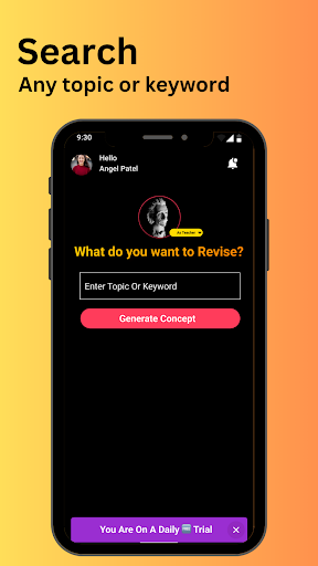 Prof.X - Your AI teacher App Screen 3