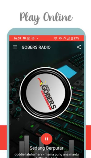 Android application GOBERS Radio I Radionya Orang screenshort