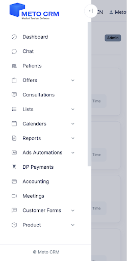 MetoCrm Screen 2