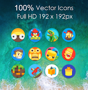 Oreo 8 - Captura de pantalla del paquet d'icones