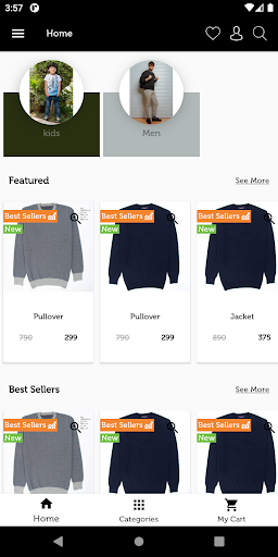 Android application Ticker screenshort