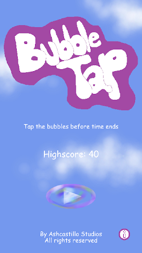 Android application Bubble Tap screenshort