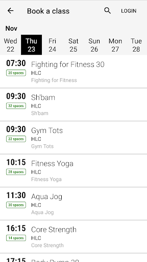 Android application Hyndburn Leisure screenshort