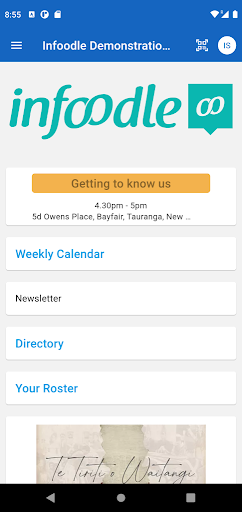Android application infoodle screenshort