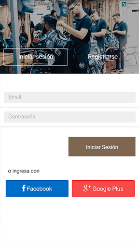 Android application Inguz Barbershop screenshort