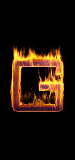Fire Letter G Live Wallpaper Screen 2