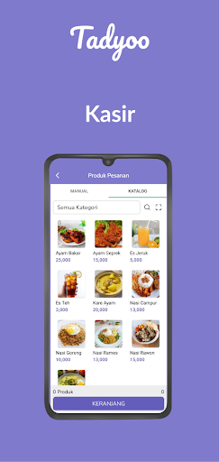 Android application Tadyoo Pos screenshort