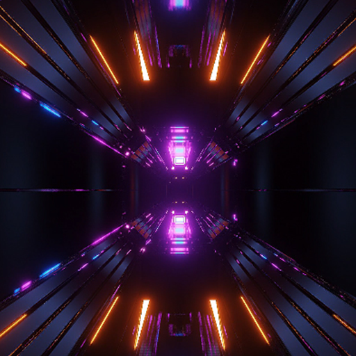 3d tunnel wallpaper logo