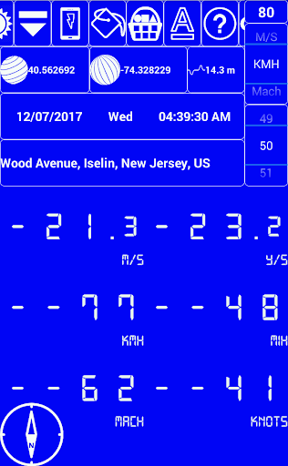 HUT GPS SpeedoMeter Screen 2