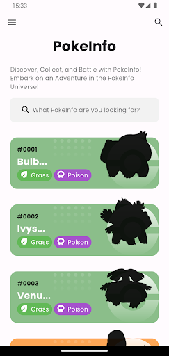 Android application PokeInfo - PokeDex screenshort