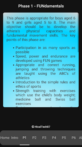 Long Term Athlete Development Screen 3