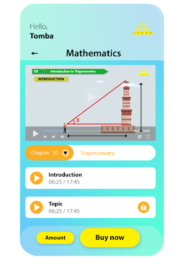 Android application Itute Learning App screenshort
